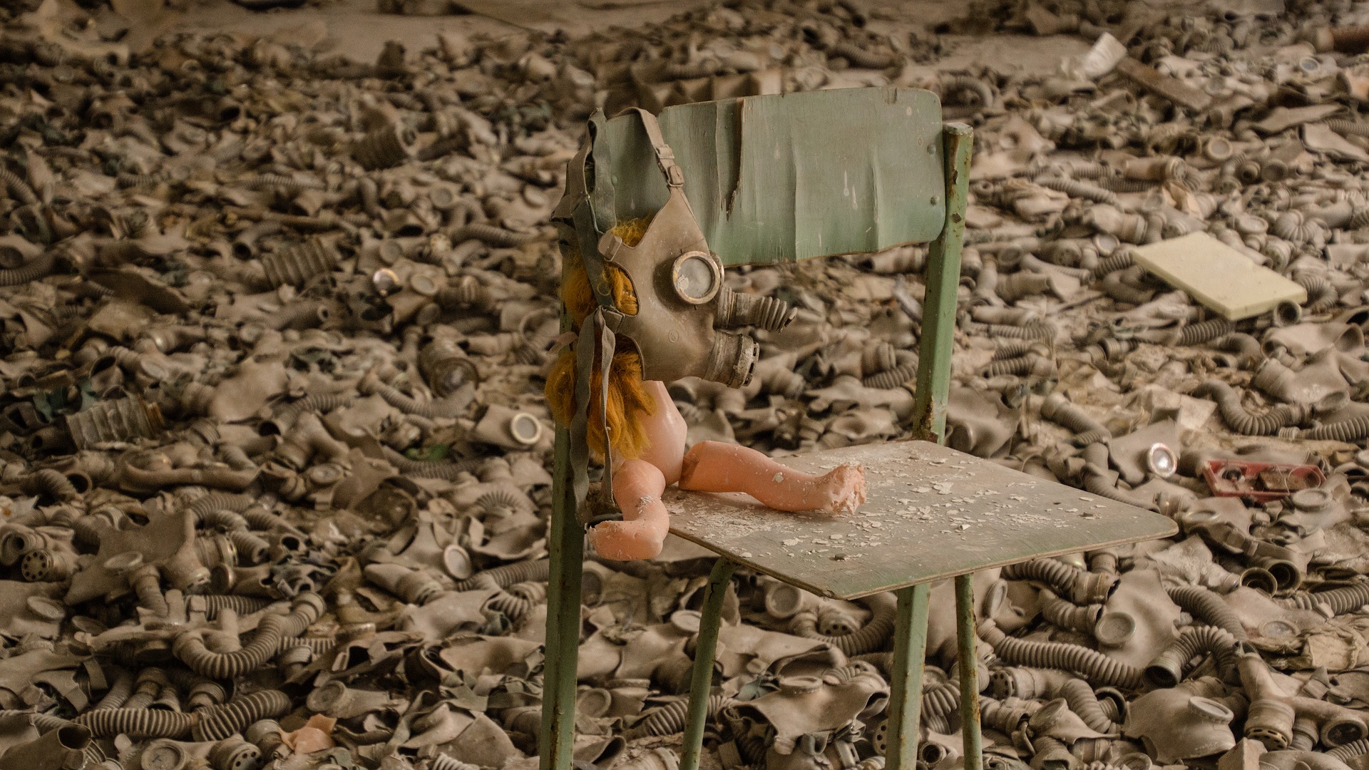 Pripyat Chernobyl doll gasmask